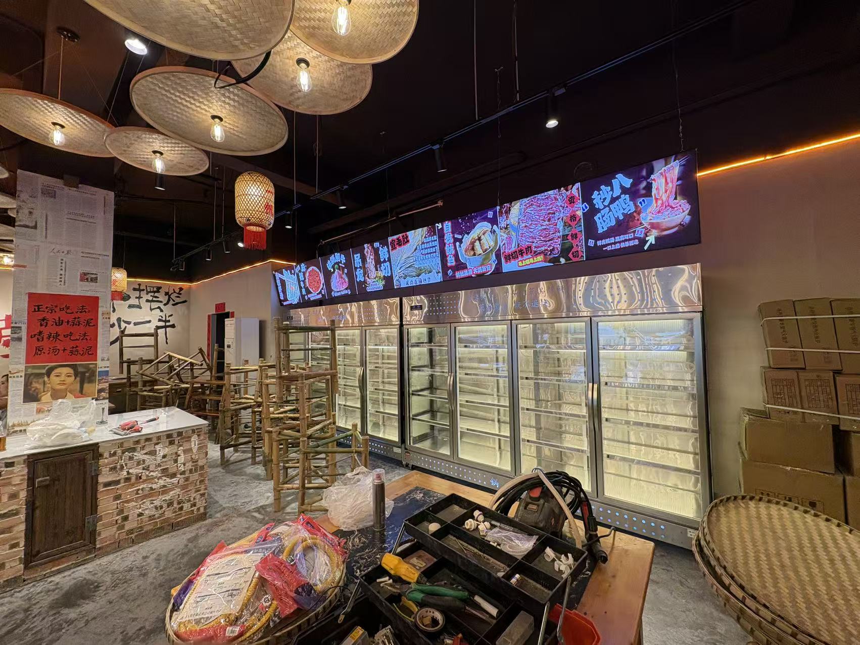 锅关斩酱火锅食堂(皇经楼店)软装设计安装(图6)