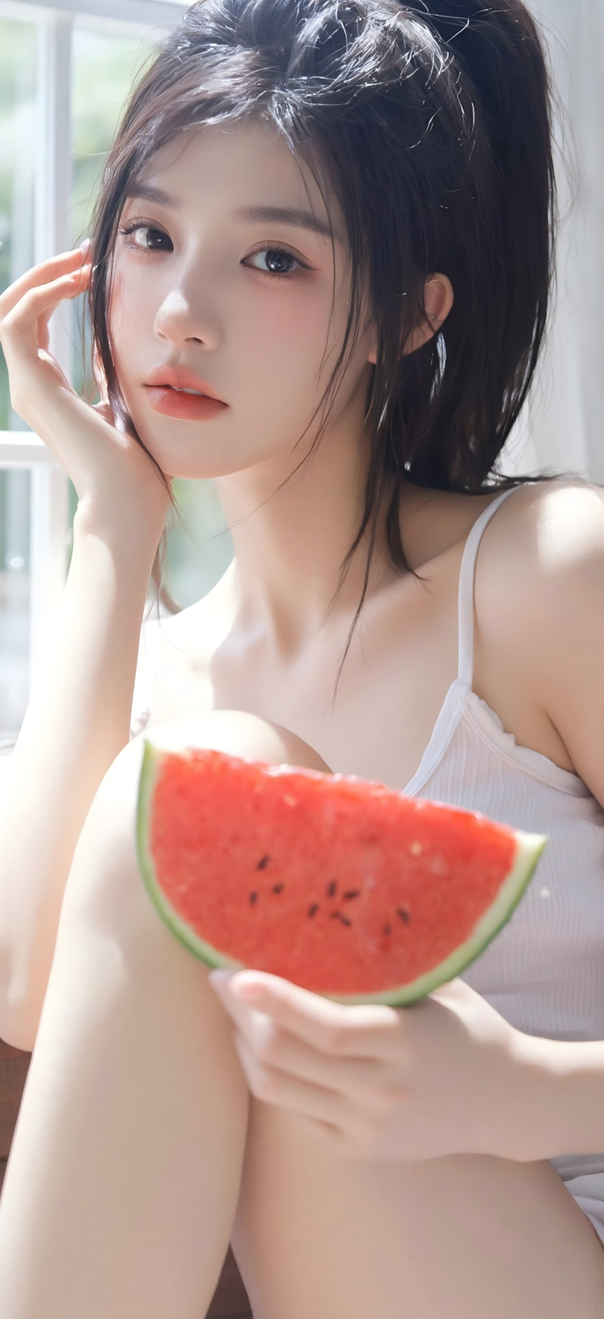 纯欲壁纸｜氧气美女，隔着屏幕都很喜欢