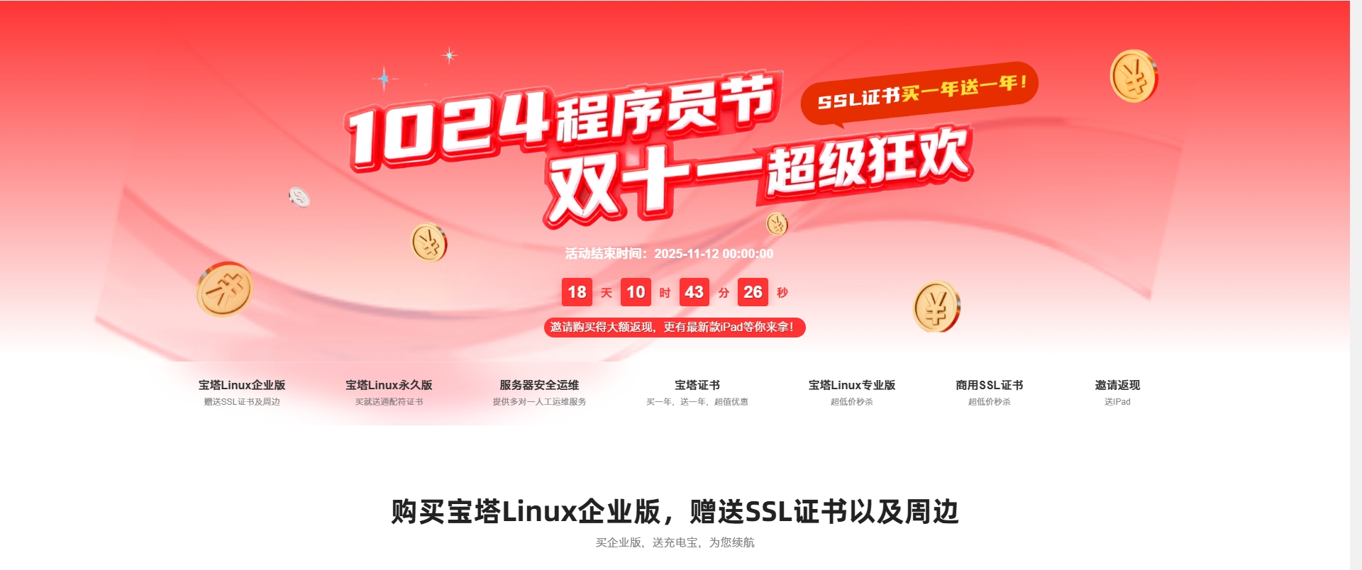 双十一狂欢，轻松搭建你的专属服务器！